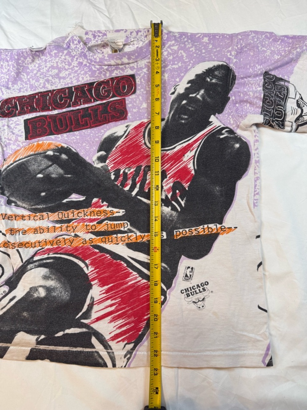 Vintage Chicago Bulls Michael Jordan All Over Print T-Shirt (Kids L) - Picture 3 of 11